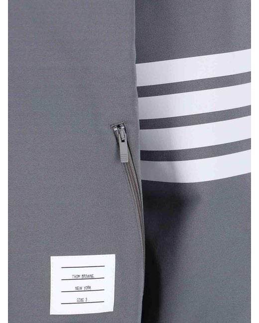 Thom Browne Gray Bomber Jacket for men