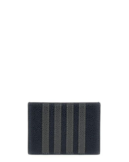 Thom Browne Blue Card Holder for men