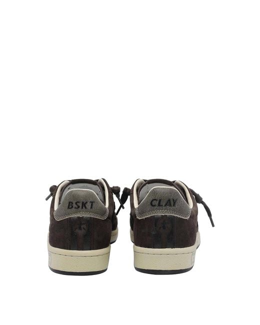 Premiata Black Bskt Sneakers for men