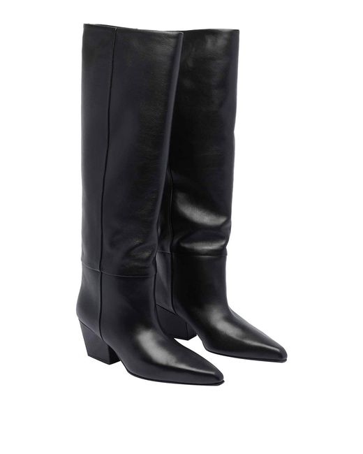 Paris Texas Black Jane Pump Boots