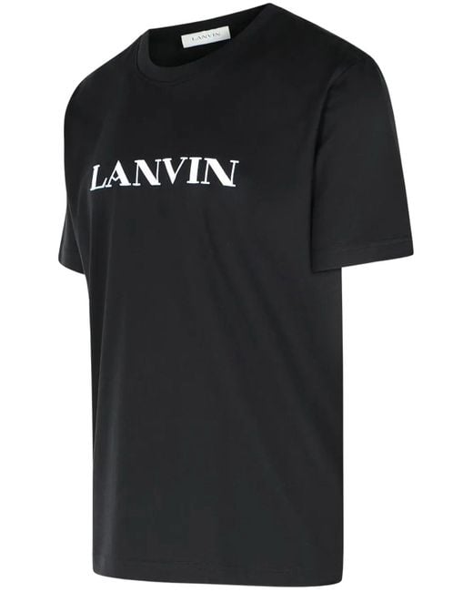 Lanvin Black Printed T-Shirt for men