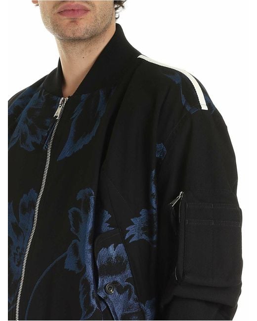 Vivienne Westwood Black Peony Oversize Bomber for men
