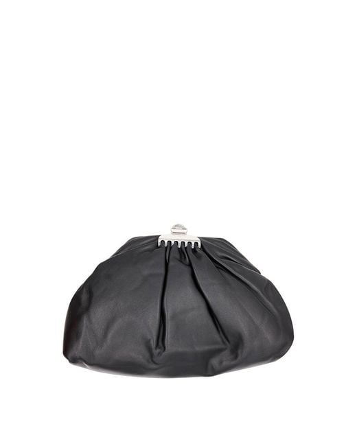 Marc Jacobs Black The Claw Clip Clutch