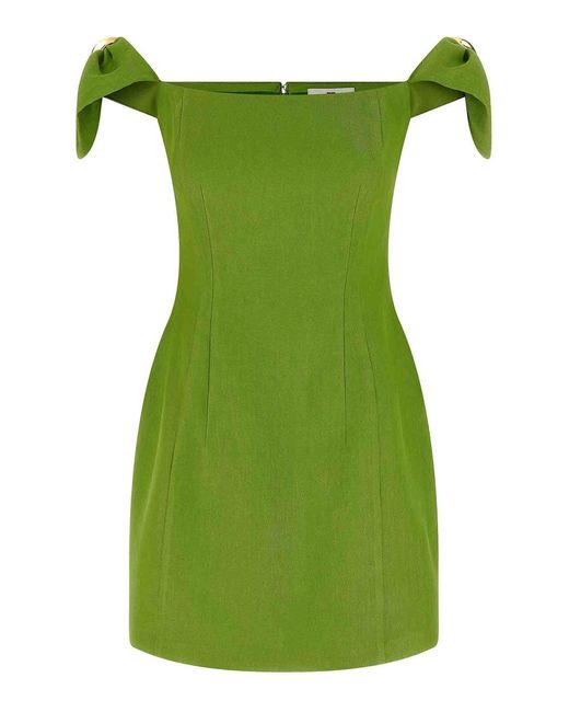 Elisabetta Franchi Green Amphora Dress