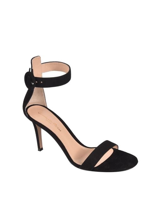 Gianvito Rossi Black Portofino 85 Sandals