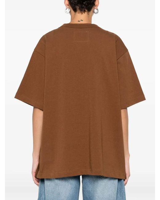 Sacai Brown Carhartt X Jersey T-Shirt for men