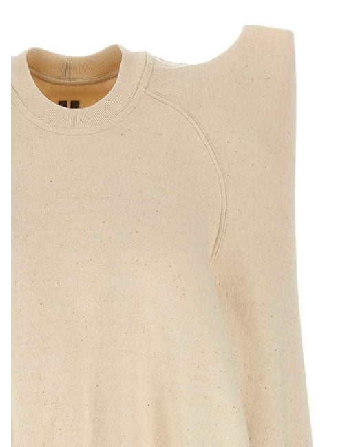 Rick Owens Natural Tecsweat Sweatshirt