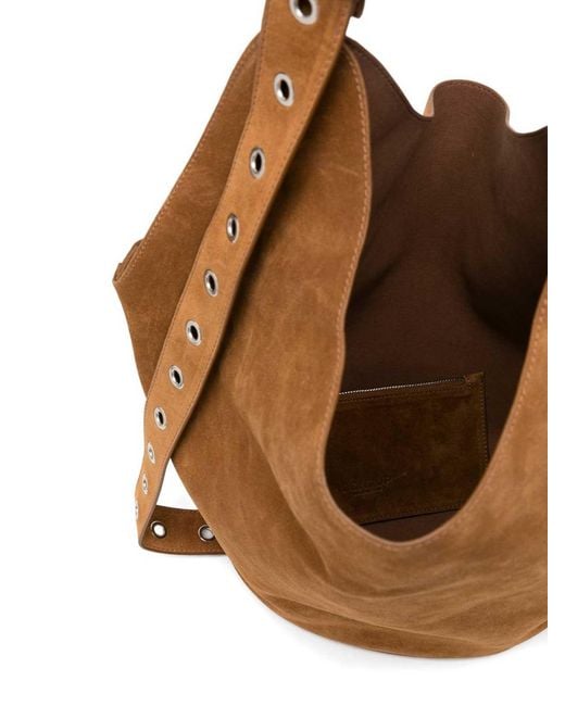 Dondup Brown Big Hobo Shoulder Bag