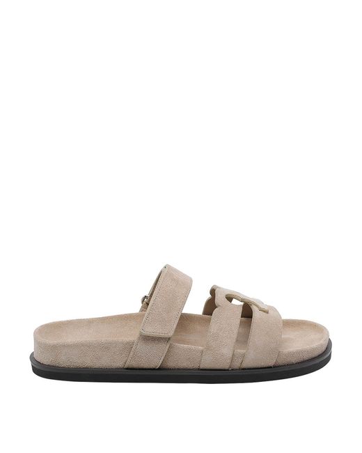 Tory Burch Brown Ines Sport Slides
