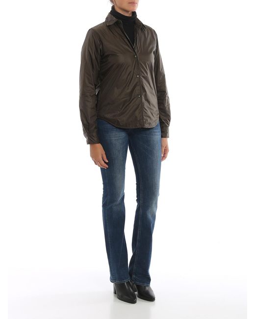 Aspesi Gray Glue Army Padded Jacket