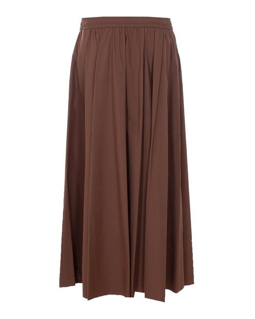 Herno Brown Long Skirt