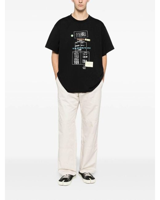 MM6 by Maison Margiela White Flared Pants for men
