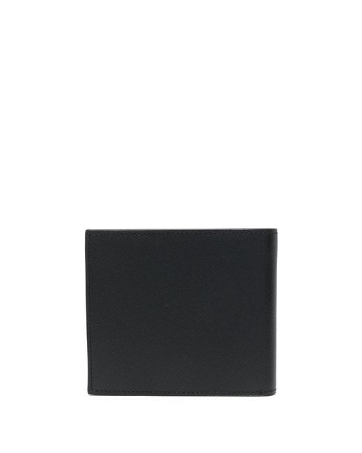 Paul Smith Black Printed Bifold Wallet for men