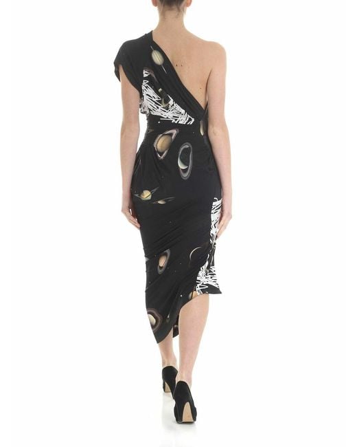 Vivienne Westwood Black Andalouse Dress With Galaxy Motif