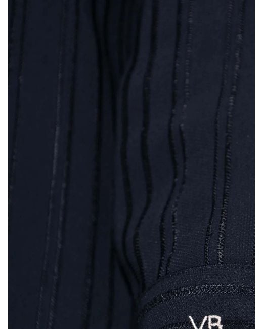 Victoria Beckham Blue Buttoned Shirt