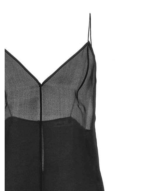 Khaite Black Talsie Sleeveless Top