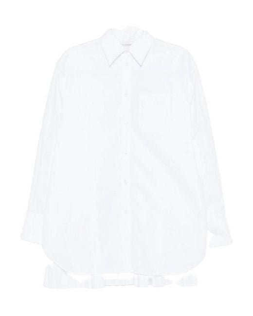 Sportmax White Cotton Blend Shirt