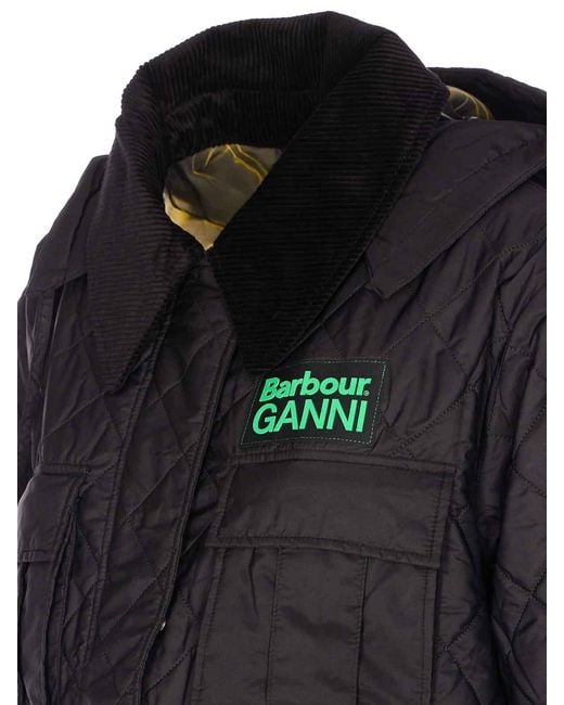 Barbour Black Quilted Down Jacket