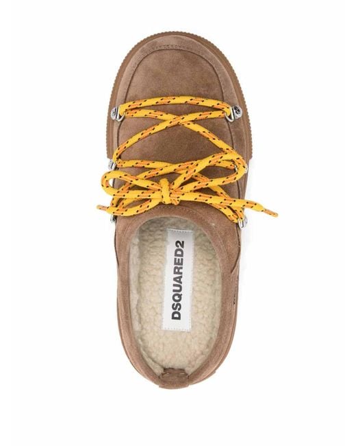 DSquared² Brown Boogie Suede Mules