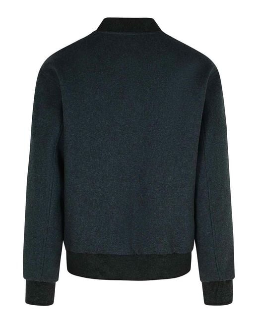 Dries Van Noten Blue Volker Reversible Cotton Blend Jacket for men