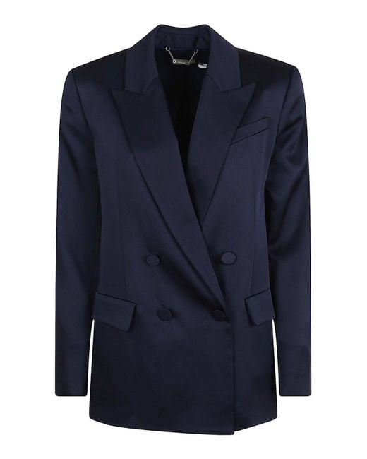 Jonathan Simkhai Blue Norah Double Breasted Blazer