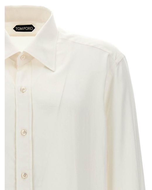 Tom Ford White Parachute Shirt for men