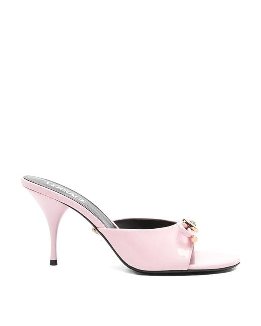 Versace Pink 85 Mules