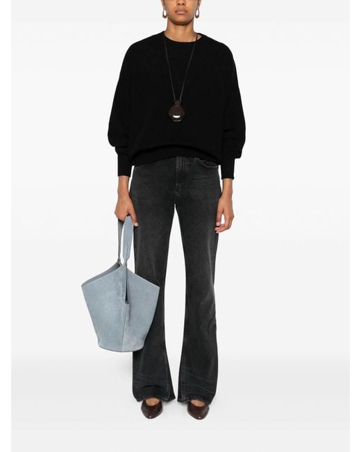 Be You Black Cashmere Crewneck Sweater
