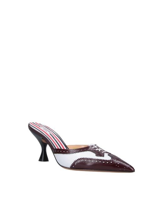 Thom Browne Brown Heeled Mules