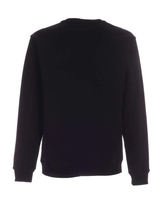 Moschino Blue Logo Print Crewneck Sweatshirt for men