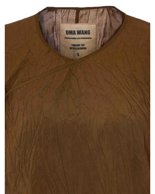 Uma Wang Brown Tanesha Top