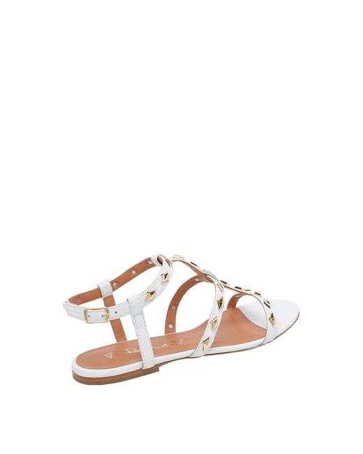 Via Roma 15 White Sandals