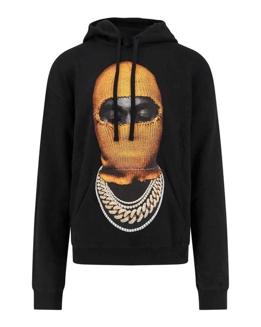 Ih Nom Uh Nit Black Cotton Sweatshirt for men