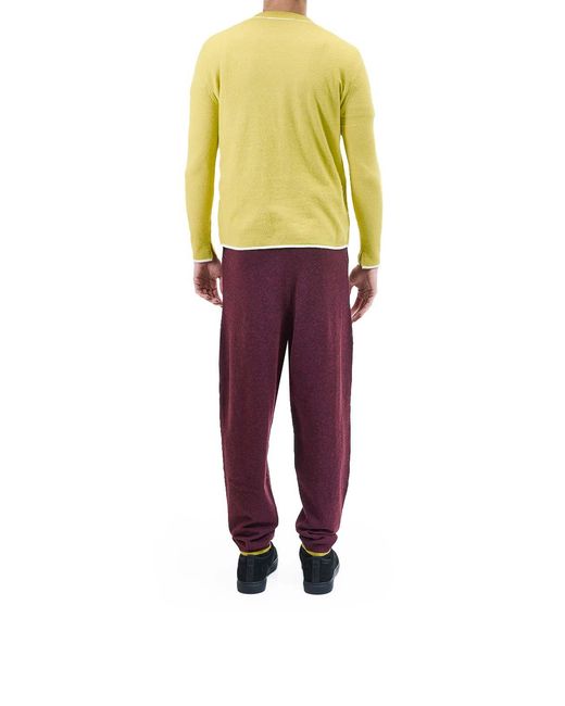 Sunnei Yellow Longsleeve Roundneck for men