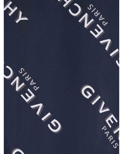 Givenchy Blue Silk Shirt for men