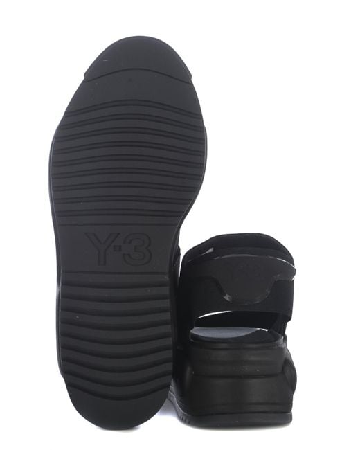 Sandalo Rivaly di Y-3 in Black da Uomo