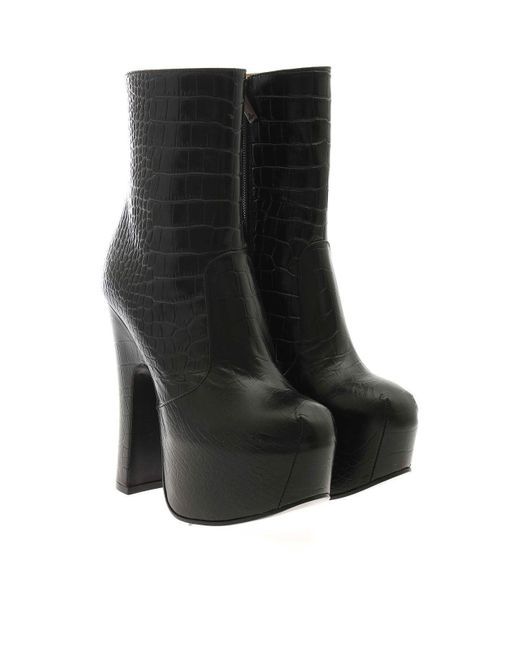 Vivienne Westwood Black Elevated Ankle Boots