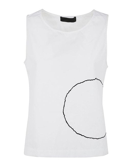 Maria Calderara White Basic Top