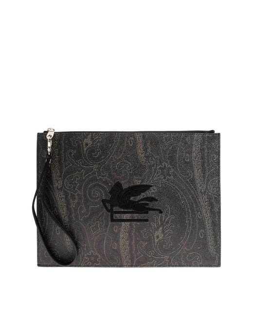 Etro Black Pouch Slg for men