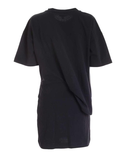 KENZO Black Logo Printed Mini Dress