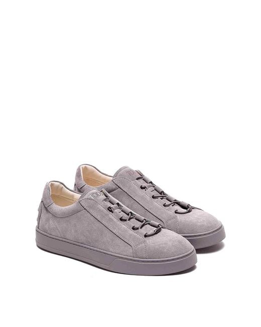Tod's Gray Suede Sneakers for men