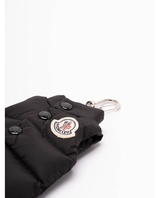 Moncler Black Vest Key Ring for men