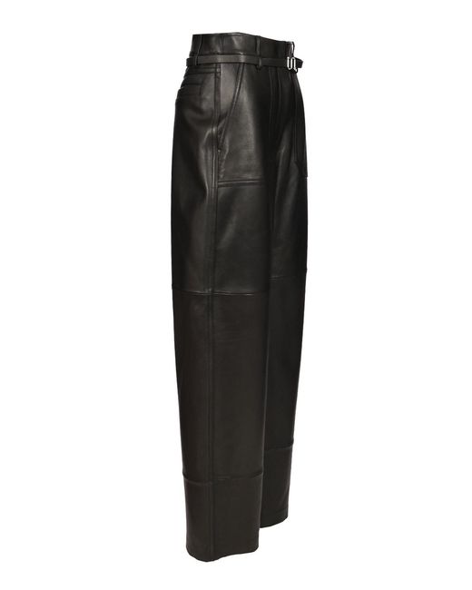 Sportmax Black Nappa Trousers