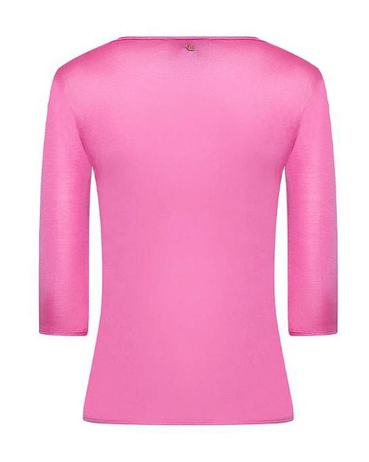 Giorgio Armani Pink V-Neck Top