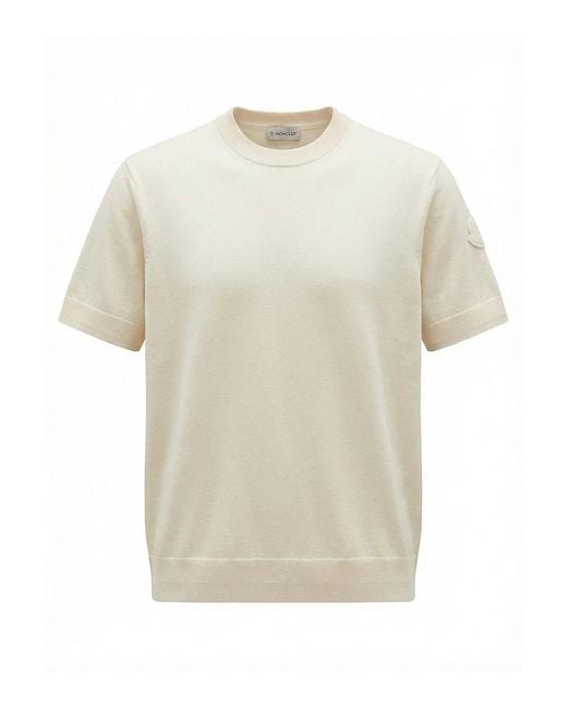 Moncler White Crew-Neck Sweater for men