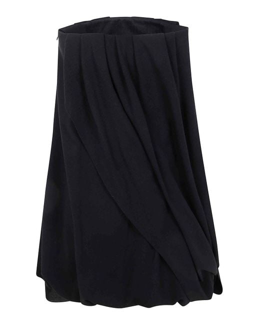 J.W. Anderson Black Draped Bustier Dress