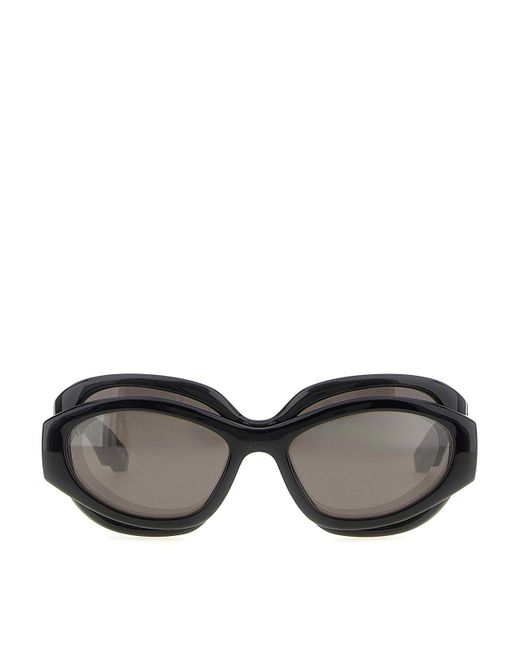 Balenciaga Gray 'Superbusy Round' Sunglasses