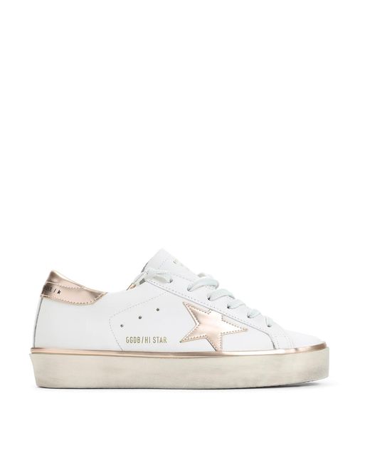 Golden Goose Deluxe Brand White Hi Star Sneakers