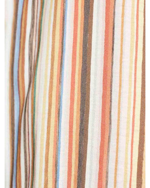 Paul Smith Natural Cotton T-Shirt With Lettering for men