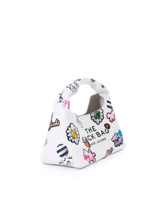Marc Jacobs White The Sticker Mini Sack